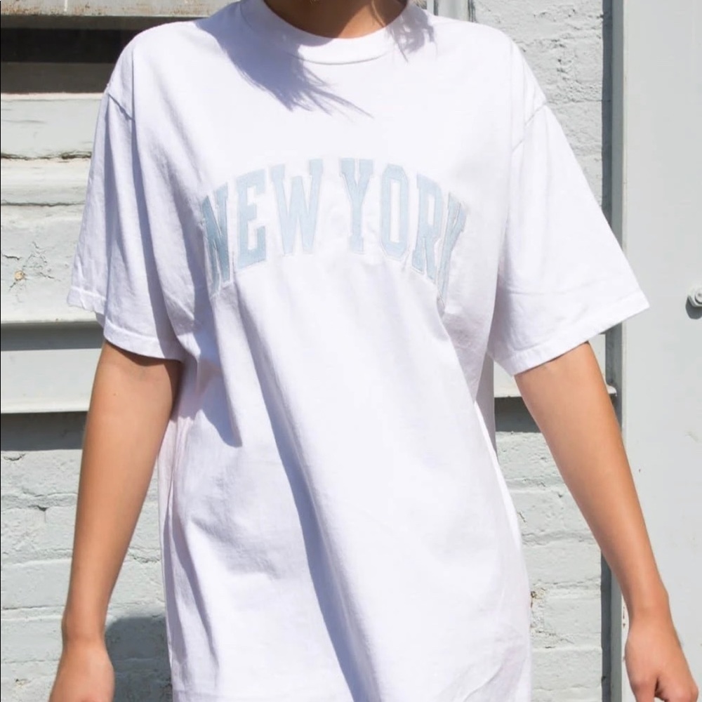 Brandy Melville Penelope White New York Top